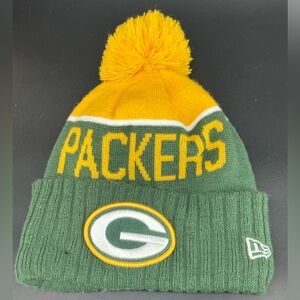 GREEN BAY PACKERS NEW ERA WINTER BEANIE Pom Hat